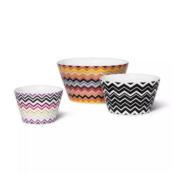 MISSONI for Target Chevron ZigZag Serving Bowls